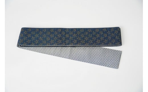 角帯 星空(紺)*リバーシブル幅約10.2cm×長さ約420cm FY00100京都府京丹後市198000衣類・装飾品・工芸品その他 装飾品・工芸品