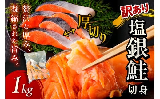 11月発送:お手軽!絶品!厚切り 塩銀鮭切身 約1kg(プロトン凍結 訳あり 不揃い) YK00236_11京都府京丹後市8000魚介・海産物鮮魚