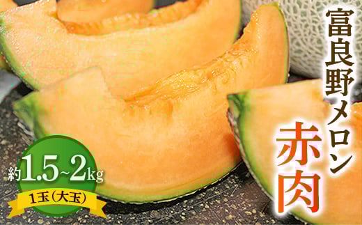 <先行受付 2026年発送>富良野メロン赤肉 1玉(大玉)_ メロン 富良野メロン 赤肉 赤肉メロン 果物 くだもの 北海道 富良野 ギフト プレゼント 贈り物 ふるさと 【1260650】北海道富良野市11000