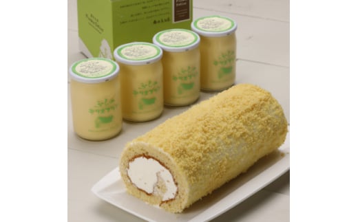 デリスプリン&はちみつロール_ プリン ロールケーキ スイーツ ケーキ デザート お菓子 おやつ 人気 美味しい 北海道 富良野 富良野市 ギフト プレゼント 贈り物 【1392223】北海道富良野市12000