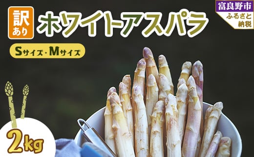 2026年先行予約 北海道富良野産 訳あり ホワイトアスパラ 2kg【1483408】北海道富良野市18000野菜・きのこその他 野菜