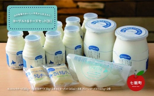 山川牧場こだわりの濃厚ヨーグルト&チーズセット(B) ふるさと納税 人気 おすすめ ランキング 山川牧場 ヨーグルト チーズ  こだわり セット 北海道 七飯町  NAN005北海道七飯町14000卵・乳製