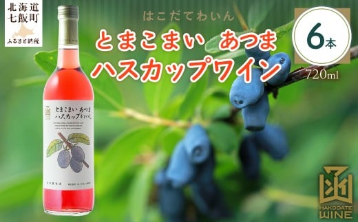 とまこまい あつまハスカップワイン 720ml 6本 【 ふるさと納税 人気 おすすめ ランキング ワイン わいん ハスカップワイン とまこまい あつま セット お酒 アルコール 北海道 七飯町  】 NA