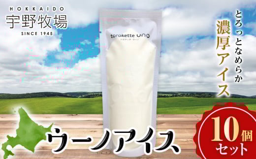 ウーノアイス 10個セット北海道天塩町10000菓子・スイーツアイス・ジェラート