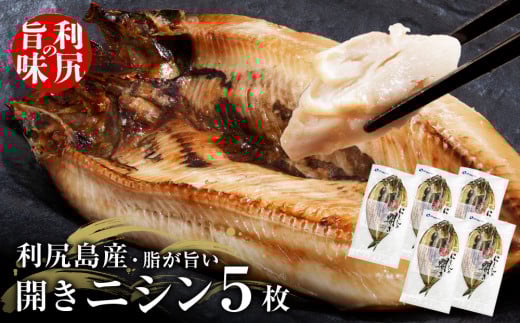 北海道 利尻島産 開きニシン5枚<利尻漁業協同組合>北海道利尻富士町7000魚介・海産物干物