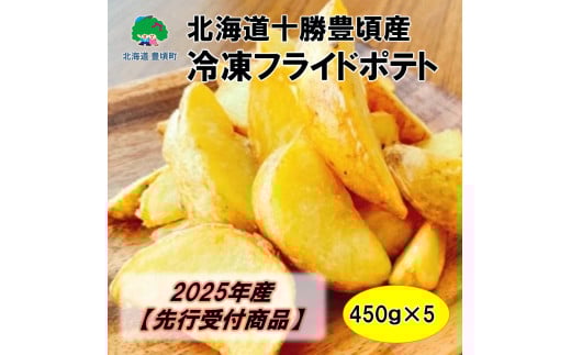 北海道十勝豊頃産 冷凍フライドポテト 450g×5【2025年産】(先行受付)【工房みみずく】北海道豊頃町11000野菜・きのこじゃがいも・イモ類