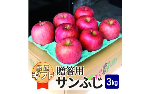 平均糖度13度以上! サンふじ 約3kg 贈答【1611203】青森県黒石市13000果物・フルーツりんご・梨