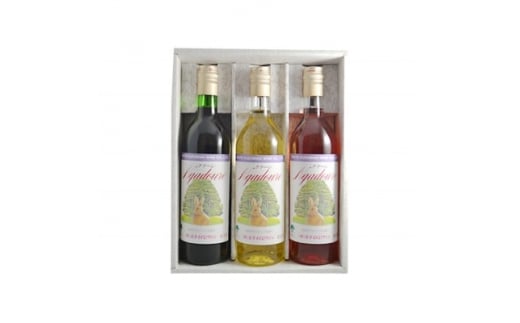 岩手くずまきワイン ナドーレ 赤・白・ロゼ 3本セット【1156314】岩手県15000酒・アルコールワイン