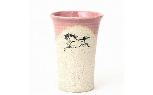 大堀相馬焼 松永窯 中タンブラー(ピンク)福島県浪江町11000衣類・装飾品・工芸品その他 装飾品・工芸品