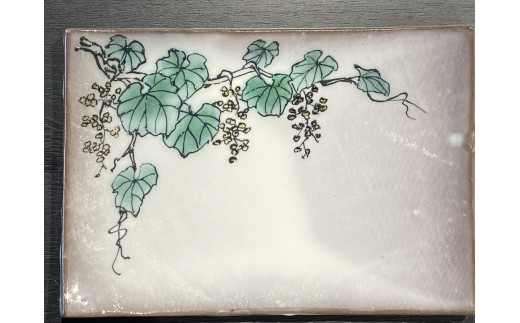 大堀筒描き 皿 小福島県浪江町19000衣類・装飾品・工芸品その他 装飾品・工芸品
