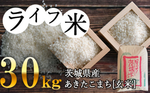 No.147 坂東市産あきたこまち(玄米)30kg / お米 ごはん 厳選 茨城県茨城県坂東市29000米・パン玄米・雑穀米・もち米・餅