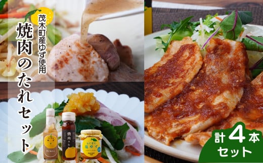 茂木産ゆずを使用!3種の焼肉のたれセット 保存料・着色料・香料不使用 |  ゆず 柚子 トッピング 柑橘 焼肉 タレ しおゆず 無着色 保存料 不使用 調味料 料理 調理 ドレッシング 冷奴 冷やや