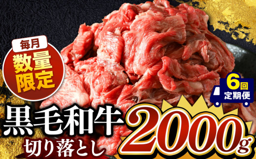 最高位賞を受賞!【定期便6回】栃木県産黒毛和牛切り落とし 2000g × 6 | 和牛切り落とし 黒毛和牛切り落とし 栃木県産黒毛和牛 すき焼き 牛丼 高級 ご褒美 定期便 ふるさと 納税  那珂川町 栃