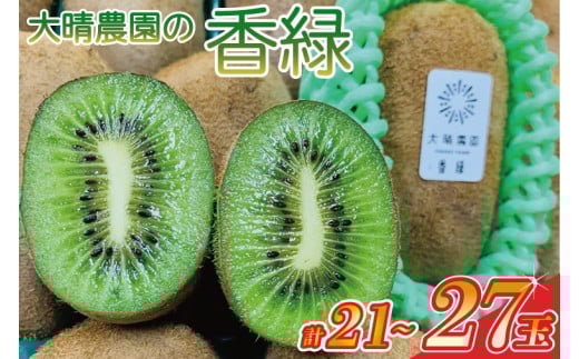 【先行予約】香緑21〜27玉入り【春日部市】大晴農園のキウイフルーツ(BY002-1)埼玉県春日部市13000果物・フルーツその他 果物・フルーツ