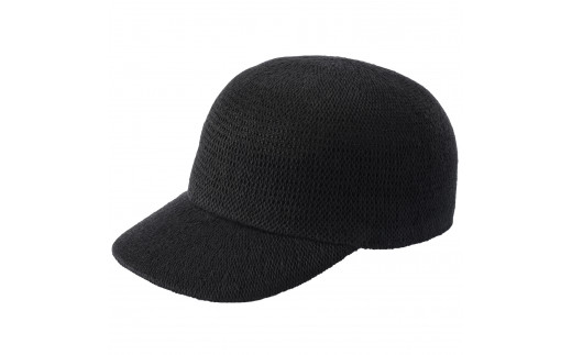CU046-1 埼玉県春日部市発 株式会社よこい 麻混 キャップ ブラック YO-BR016-BK埼玉県春日部市28000衣類・装飾品・工芸品その他 装飾品・工芸品