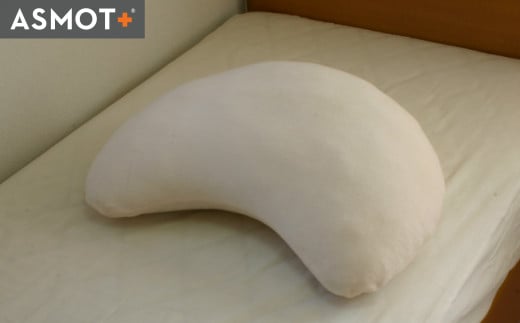 NEWぽにょぽにょ枕【日本製】まくら 癒しの触感 サイズ:縦約50cm×横約70cm×高さ約20cm 重さ:約1kg 色:ペールピンク 新感触の多機能枕 抱き枕 クッション ソフトで優しい感触 三日月形 テレビ観