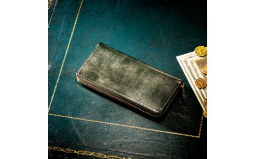 <ココマイスター>COCOMEISTER ブライドル グランドウォレット(モスグリーン)【1679707】東京都千代田区117000衣類・装飾品・工芸品財布