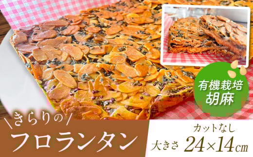 ザクザク ? きらりのフロランタン 有機栽培胡麻 | アーモンド たっぷり 贅沢 ショートニング不使用 マーガリン不使用  トランス脂肪酸不使用 保存料不使用 フロランタン スイーツ お菓子 焼