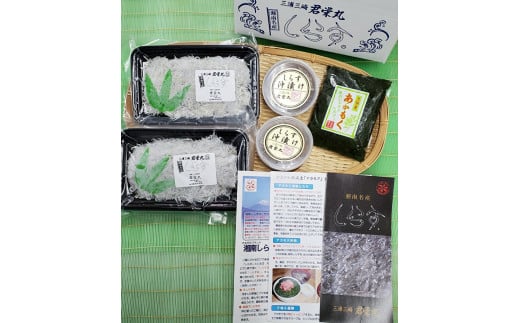 しらす漁師直売!「湘南釜揚げしらす・沖漬けセット」C M050-003神奈川県三浦市13000魚介・海産物その他 魚介・海産物