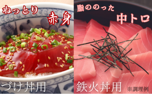 【総量400g】天然メバチまぐろ鉄火丼用・づけ丼用詰合せ M073-002神奈川県三浦市17000魚介・海産物鮮魚
