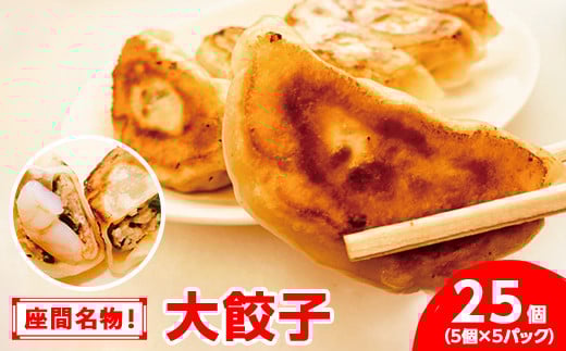 座間名物!大餃子5個×5パック合計25個 ※着日指定不可神奈川県座間市12000鍋セット・総菜・加工食品総菜