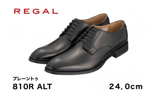 REGAL 810R ALT プレーントゥ ブラック 24.0cm リーガル ビジネスシューズ 革靴 紳士靴 メンズ新潟県加茂市99000衣類・装飾品・工芸品靴・履物