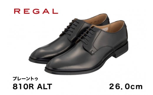 REGAL 810R ALT プレーントゥ ブラック 26.0cm リーガル ビジネスシューズ 革靴 紳士靴 メンズ新潟県加茂市99000衣類・装飾品・工芸品靴・履物