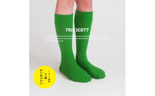 足にやさしい旅の靴下TRIPSCOTT 緑 《22cm〜24cm》【おしゃれ シンプルで普段使いにも】スタイリッシュで丈夫なソックス 衣類  靴下 くつ下 加茂市 MACHITOKI マチトキ新潟県加茂市6000衣類・装飾