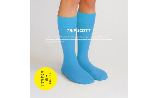 足にやさしい旅の靴下TRIPSCOTT 水色《25cm〜27cm》【おしゃれ シンプルで普段使いにも】スタイリッシュで丈夫なソックス 衣類  靴下 くつ下 加茂市 MACHITOKI マチトキ新潟県加茂市6000衣類・装飾