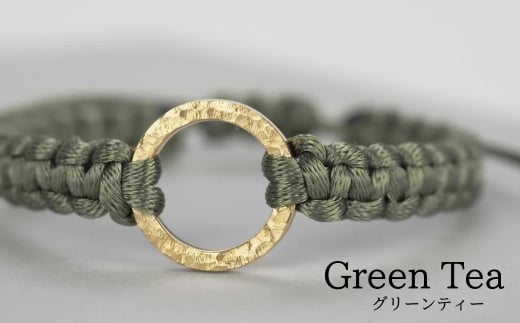 Bracelet -The SUN- Green Tea ゴールド ブレスレット【グリーンティー】石川県小松市50000衣類・装飾品・工芸品アクセサリー