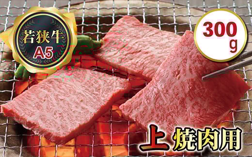 若狭牛上焼肉用(A5ランク) 300g福井県越前市13000肉牛肉