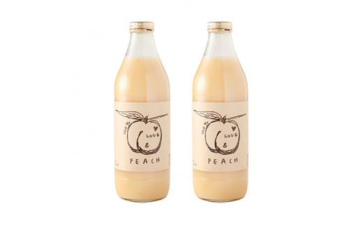 山梨県産 とろっとろ完熟桃100%ジュース 1000ml 2本セット【1327557】山梨県25000お茶・飲料果汁・野菜飲料