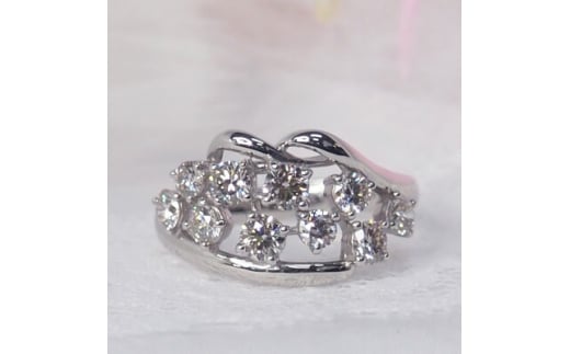 プラチナ1ctダイヤモンドリング#12 HR-008978【1392937】山梨県550000衣類・装飾品・工芸品アクセサリー