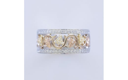 <17.5号>P/K ダイヤモンドリング / アラベスク【1446992】山梨県2100000衣類・装飾品・工芸品アクセサリー