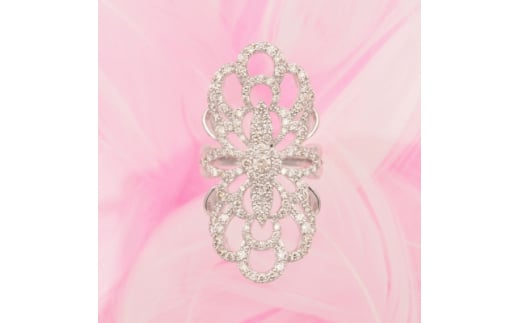 PT900 2.1ct ダイヤモンド リング #14 HR-009328【1510030】山梨県1650000衣類・装飾品・工芸品アクセサリー