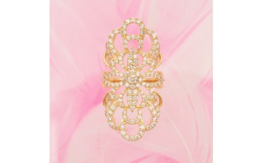 K18 2.1ct ダイヤモンド リング #18 HR-009327【1510043】山梨県1650000衣類・装飾品・工芸品アクセサリー