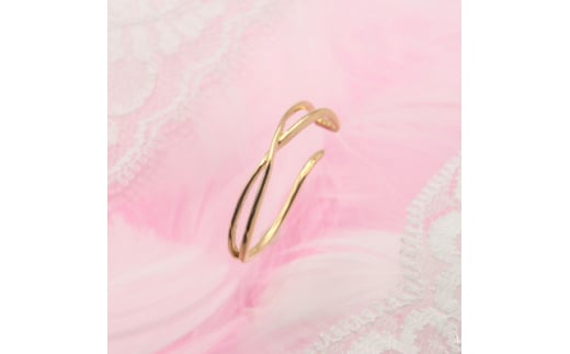 K18 地金 イヤーカフ HH018817 1個【1510064】山梨県150000衣類・装飾品・工芸品アクセサリー