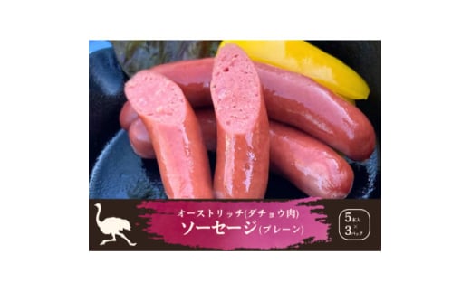 山梨産ダチョウ肉のソーセージ 15本(420g)【1605424】山梨県10000肉その他 肉