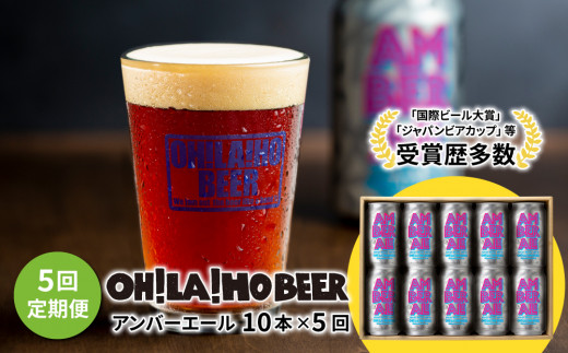 【5回定期便】アンバーエール10本定期便 クラフトビール長野県東御市70000酒・アルコールビール・発泡酒