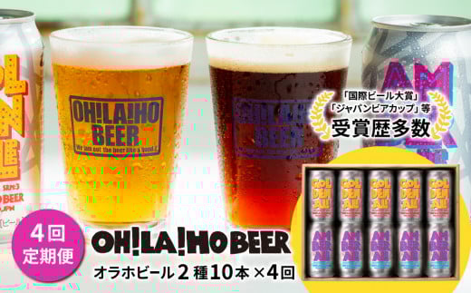 【4回定期便】ゴールデンエール&アンバーエール 10本定期便 クラフトビール 飲み比べ長野県東御市56000酒・アルコールビール・発泡酒