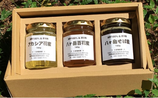 はちみつ 160g×3本セット長野県原村10000鍋セット・総菜・加工食品ジャム・はちみつ