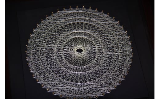 野生のシルク 繊維のダイヤモンド 天蚕糸の糸かけアート長野県原村105000衣類・装飾品・工芸品その他 装飾品・工芸品