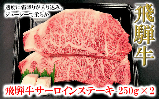 菊の井 飛騨牛サーロインステーキ  250g×2 牛肉 ブランド牛 国産 ギフト 贈答【冷凍】サーロイン 飛騨牛 下呂市 牛 牛肉岐阜県下呂市36000肉牛肉