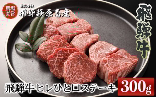 飛騨牛ヒレひとくちステーキ(300g)最高級 国産 牛肉 ブランド牛  和牛 サイコロステーキ おすすめ ギフト 肉ギフト 牛 ステーキ用 【冷凍】岐阜県下呂市57000肉牛肉