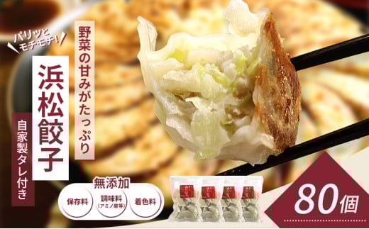 浜松餃子 80個 (20個×4袋) セット 詰め合わせ 餃子のたれ 小袋 知久屋 国産 ぎょうざ 餃子 ギョーザ 冷凍餃子 冷凍ギョーザ 工場直送 ヘルシー あっさり 惣菜 中華 点心 静岡 静岡県 浜松市 【