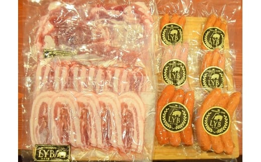 0036-12-02 ルイビ豚 しゃぶしゃぶ&ソーセージセット静岡県富士宮市36000肉豚肉