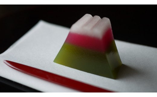 0010-18-12.華月 和菓子セット1 :「富士山羊羹(抹茶)」「華月のお手造りもなか」静岡県富士宮市10000菓子・スイーツその他 和菓子