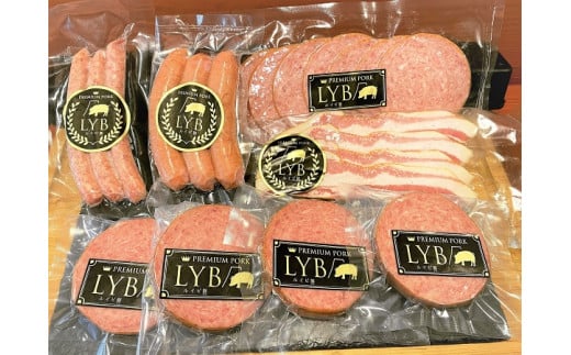 0019-12-02 ルイビ豚 ハムステーキセット静岡県富士宮市19000肉加工肉(ハム・ソーセージ等)