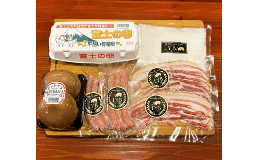 0014-12-02 FUJIBOKUおつまみセット(ソーセージ・ベーコン・ジャンボマッシュルームなど)静岡県富士宮市14000肉加工肉(ハム・ソーセージ等)