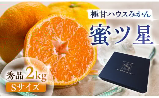 ≪先行予約≫ 濃厚ハウスみかん『蜜ツ星』秀品2kg(Sサイズ25玉) マルカワ園芸愛知県豊橋市20000果物・フルーツみかん・柑橘類